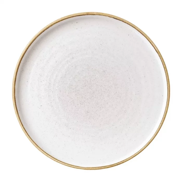 Churchill Stonecast Walled Chefs Plates Barley White 260mm (Pack of 6) - Image 1