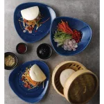 Churchill Stonecast Patina Triangular Bowls Cobalt 153mm (Pack of 12) - Image 2