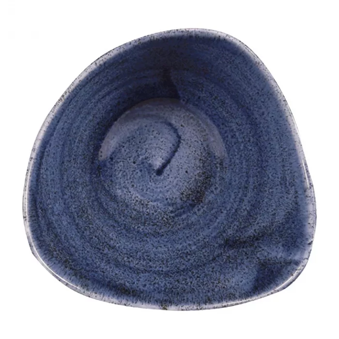 Churchill Stonecast Patina Triangular Bowls Cobalt 153mm (Pack of 12) - Image 1