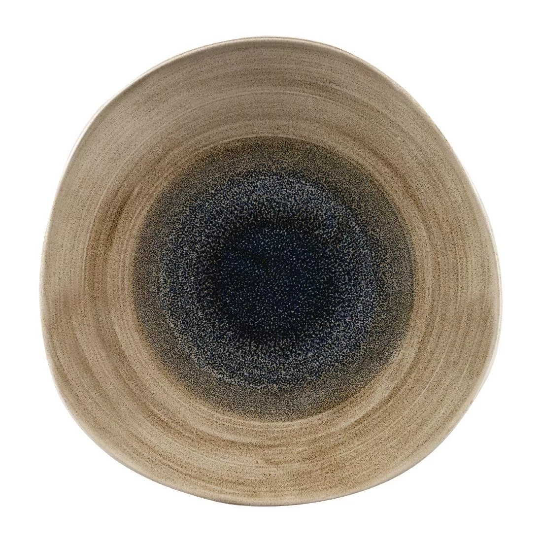 fc177_churchill.jpg Churchill Stonecast Aqueous Organic Round Plates Bayou Taupe 286mm (Pack of 12) - Image 1