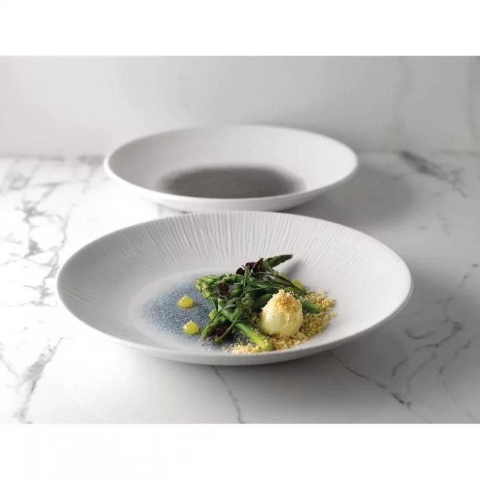 Churchill Bamboo Centre Print Deep Coupe Plates Topaz Blue 281mm (Pack of 12) - Image 6