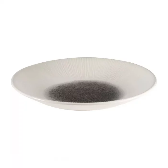 Churchill Bamboo Centre Print Deep Coupe Plates Quartz Black 281mm (Pack of 12) - Image 6