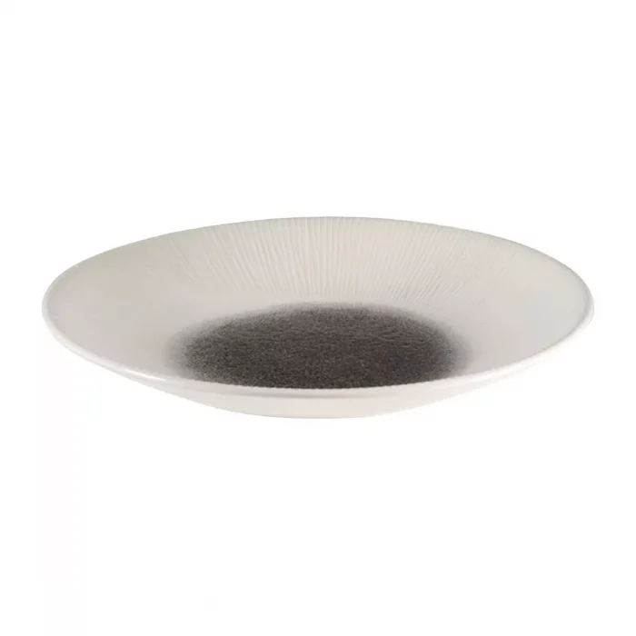 Churchill Bamboo Centre Print Deep Coupe Plates Quartz Black 255mm (Pack of 12) - Image 9