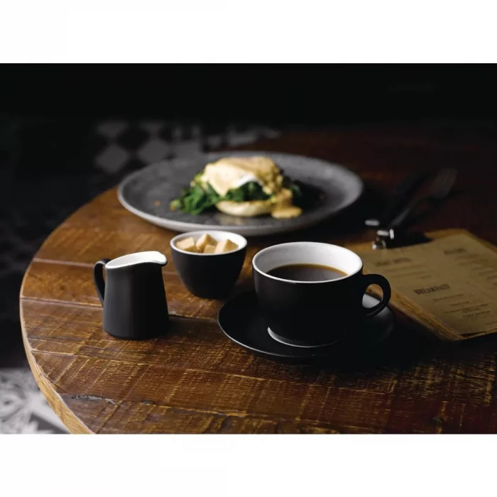 Churchill Studio Prints Agano Coupe Plates Black 260mm (Pack of 12) - Image 5