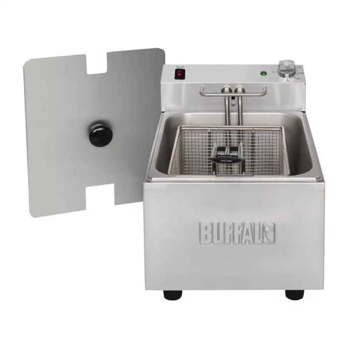Buffalo Single Tank Single Basket 5Ltr Countertop Fryer 2.8kW - Image 1