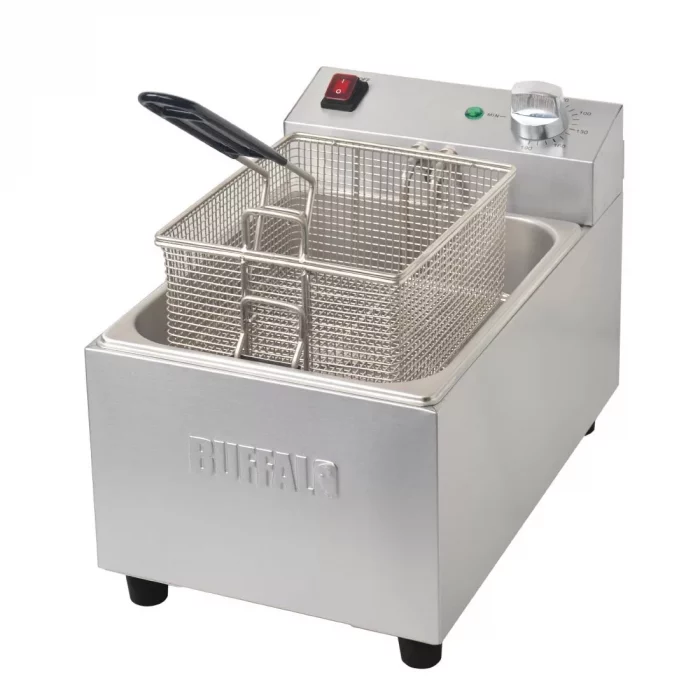 Buffalo Single Tank Single Basket 5Ltr Countertop Fryer 2.8kW - Image 8