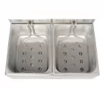 Buffalo Twin Tank Twin Basket 2x5Ltr Countertop Fryer 2x2.8kW - Image 3