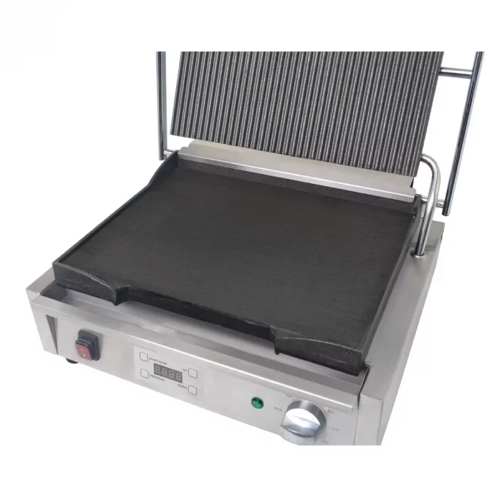 Buffalo Large Ribbed Top Contact Grill - Image 2