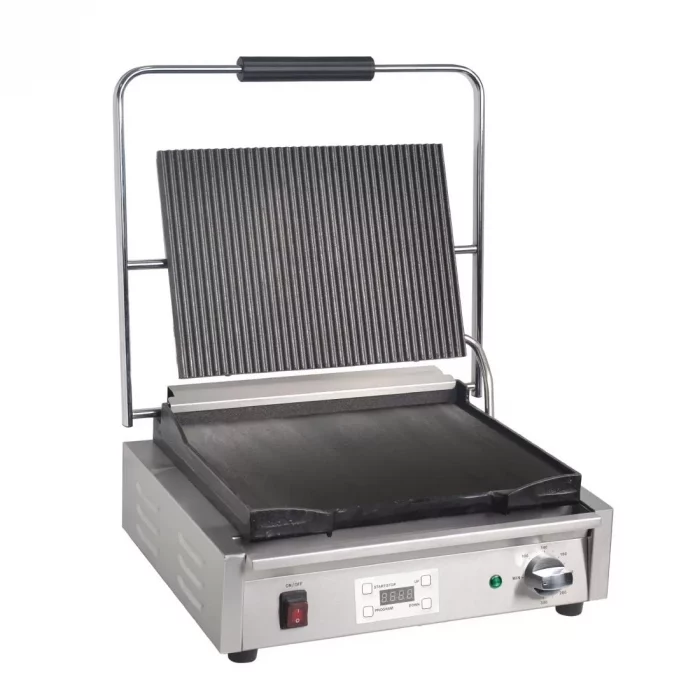 Buffalo Large Ribbed Top Contact Grill - Image 5