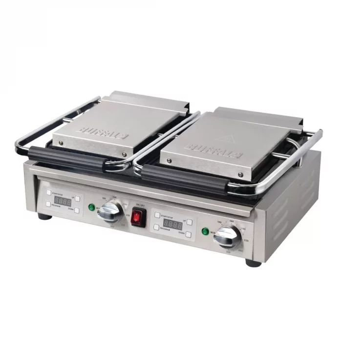 Buffalo Double Ribbed Contact Grill - Image 4
