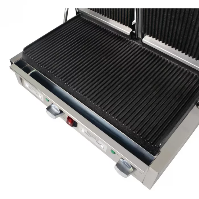 Buffalo Double Ribbed Contact Grill - Image 5