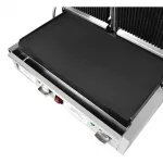 Buffalo Double Ribbed Top Contact Grill - Image 2