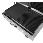 Buffalo Double Half Ribbed Contact Grill - Image 2