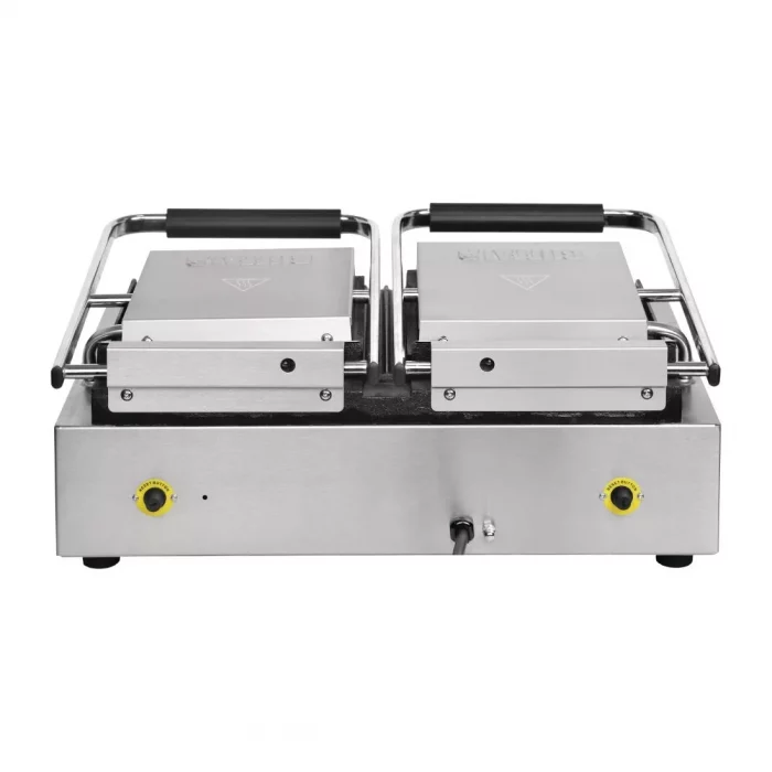 Buffalo Double Half Ribbed Contact Grill - Image 4