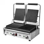 Buffalo Double Half Ribbed Contact Grill - Image 5