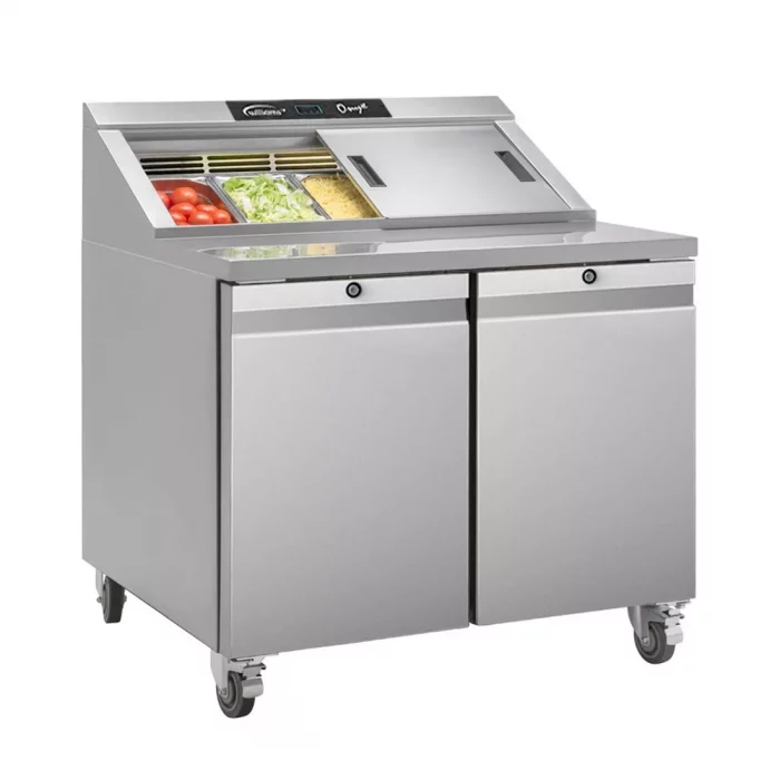Williams Onyx Double Door Refrigerated Prep Counter 355Ltr CPC2-SS - Image 2
