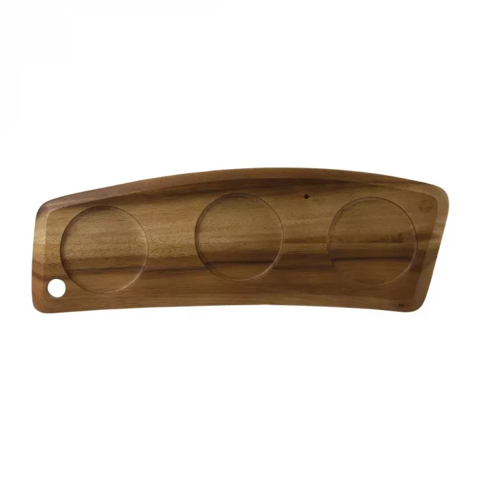 Churchill Alchemy Wood Large Geo Deli Board 457x152mm (Pack of 4) - Image 1