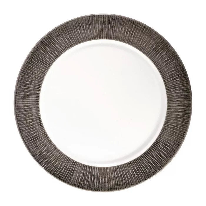 Churchill Bamboo Spinwash Footed Plates Dusk 260mm (Pack of 12) - Image 1
