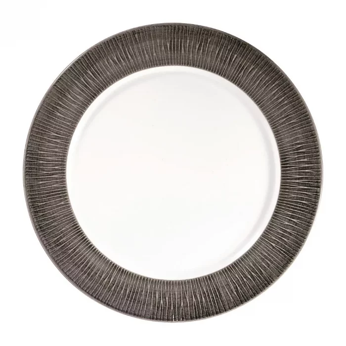Churchill Bamboo Spinwash Footed Plates Dusk 305mm (Pack of 12) - Image 1