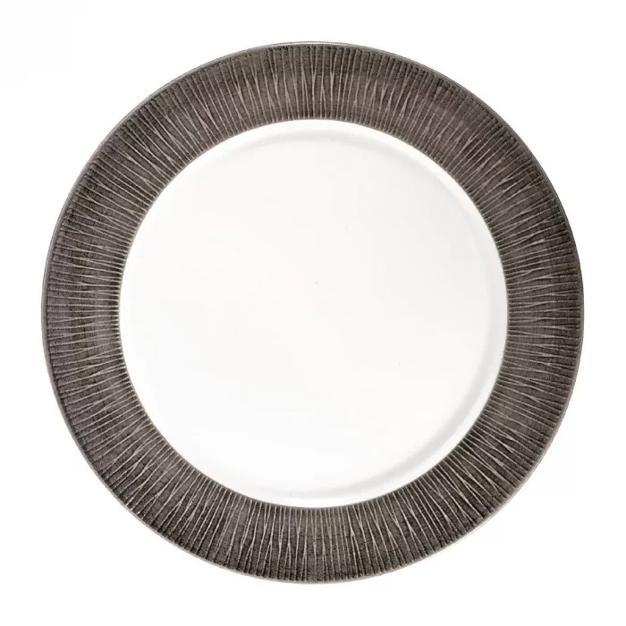 Churchill Bamboo Spinwash Footed Plates Dusk 234mm (Pack of 12) - Image 1