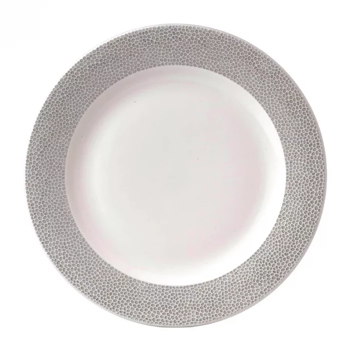 Churchill Isla Spinwash Profile Wide Rim Plates Shale Grey 305mm (Pack of 12) - Image 1