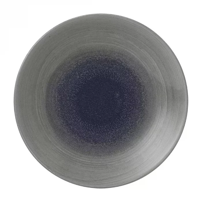 Churchill Stonecast Aqueous Deep Coupe Plates Grey 239mm (Pack of 12) - Image 2