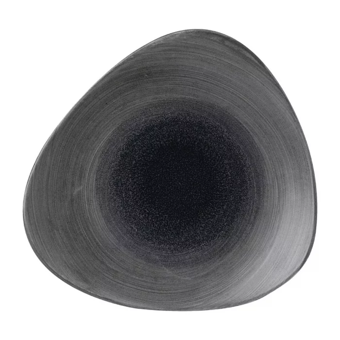 Churchill Stonecast Aqueous Lotus Plates Grey 254mm (Pack of 12) - Image 1
