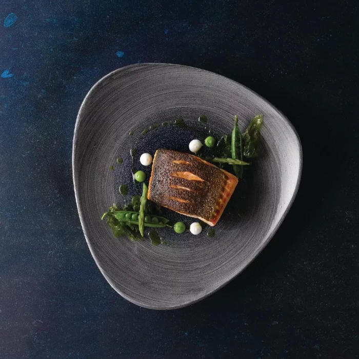 Churchill Stonecast Aqueous Lotus Plates Grey 305mm (Pack of 6) - Image 2