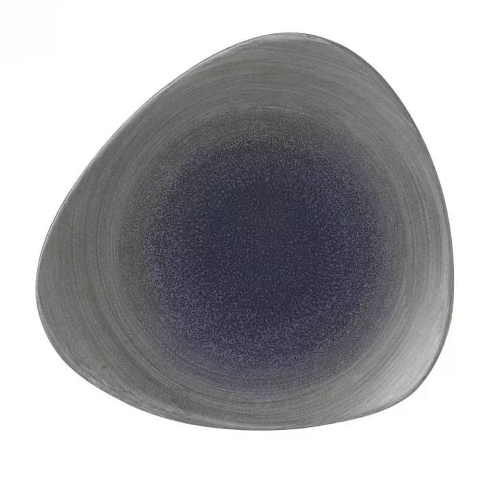 Churchill Stonecast Aqueous Lotus Plates Grey 178mm (Pack of 12) - Image 1
