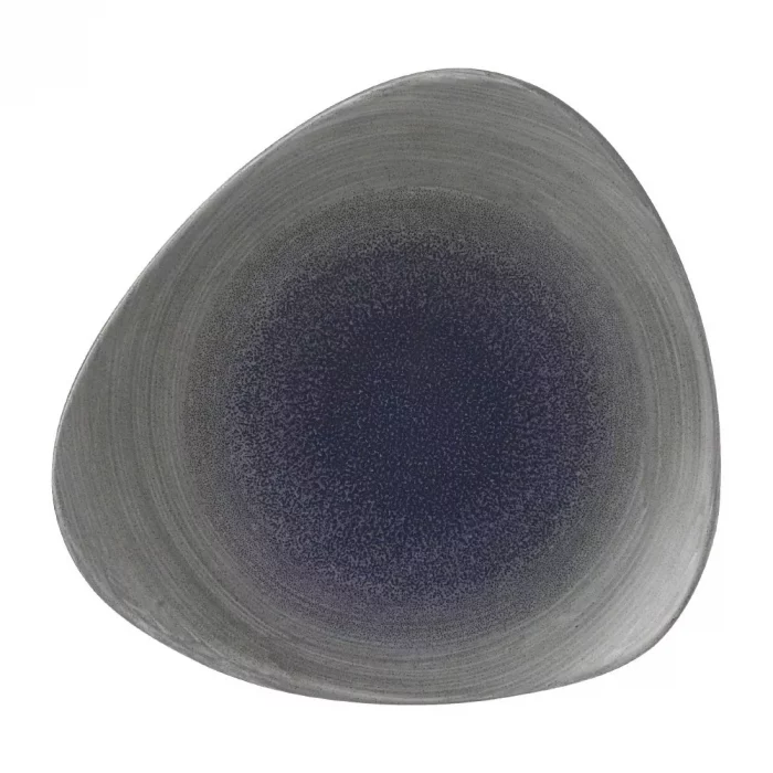 Churchill Stonecast Aqueous Lotus Plates Grey 229mm (Pack of 12) - Image 1