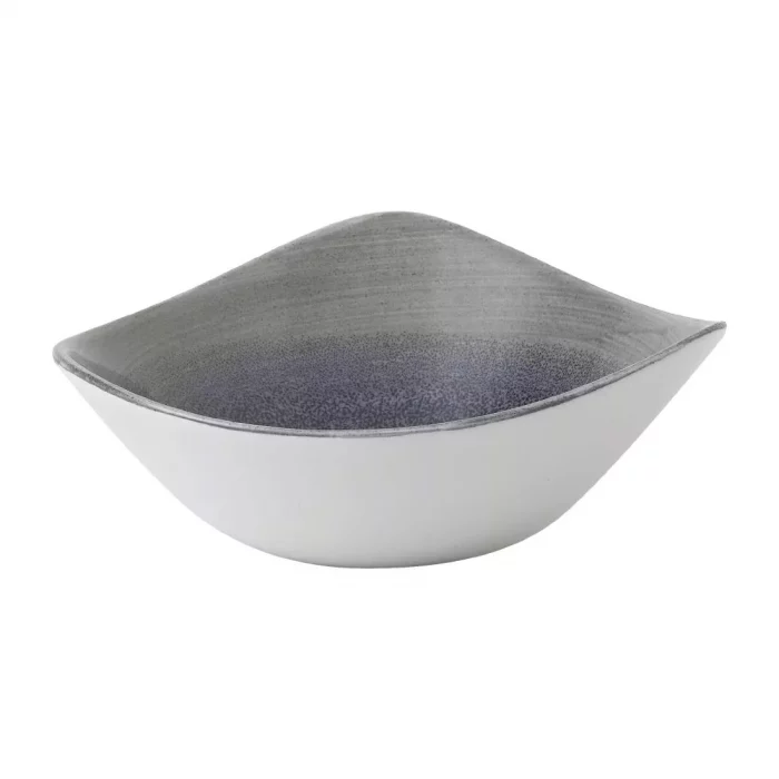 Churchill Stonecast Aqueous Lotus Bowl Grey 178mm (Pack of 12) - Image 1