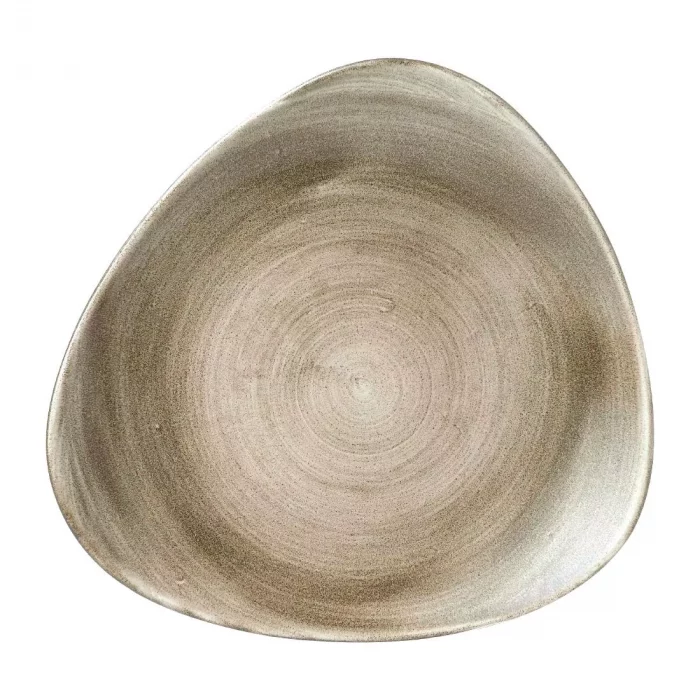 Churchill Stonecast Patina Lotus Plates Antique Taupe 254mm (Pack of 12) - Image 1