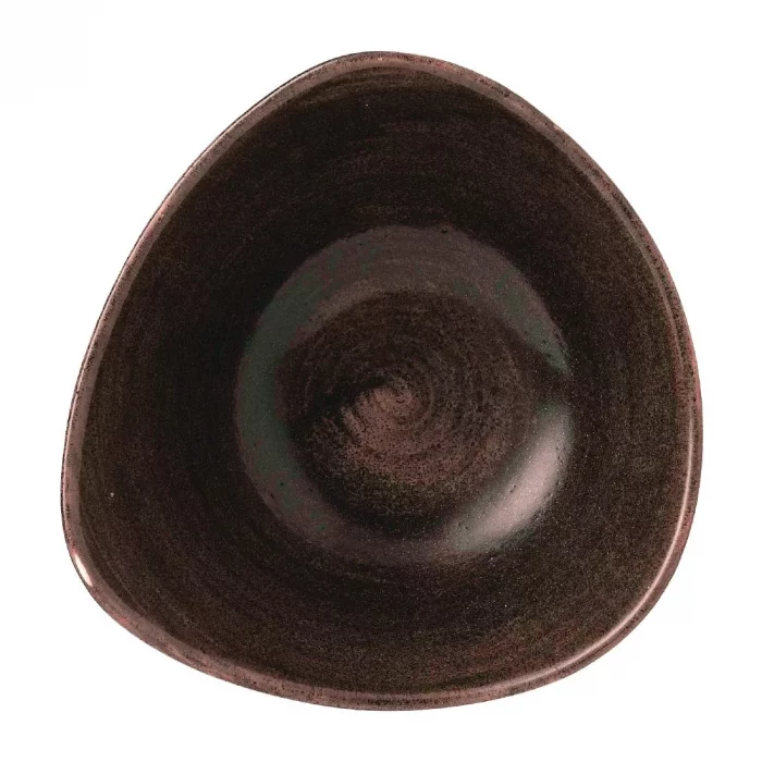 Churchill Stonecast Patina Lotus Bowl Iron Black 178mm (Pack of 12) - Image 2