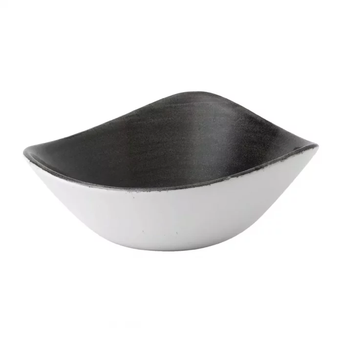 Churchill Stonecast Patina Lotus Bowl Iron Black 178mm (Pack of 12) - Image 1