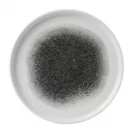 Churchill Raku Walled Plates Quartz Black 218mm (Pack of 6)