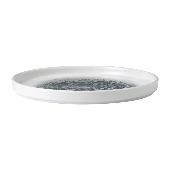 Churchill Raku Walled Plates Topaz Blue 218mm(Pack of 6) - Image 2