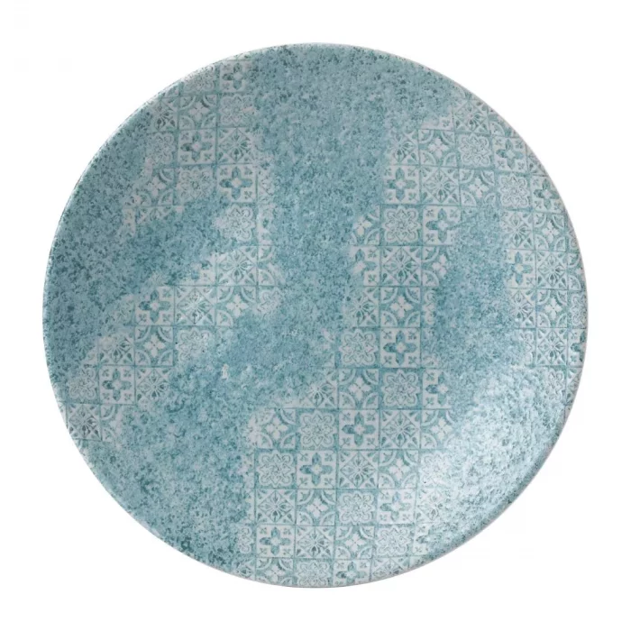 Churchill Med Tiles Deep Coupe Plates Aquamarine 239mm (Pack of 12) - Image 2