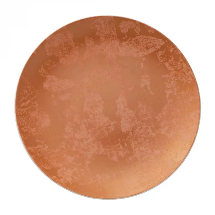 Royal Crown Derby Crushed Velvet Copper Coupe Plate 255mm (Pack of 6) - Image 1