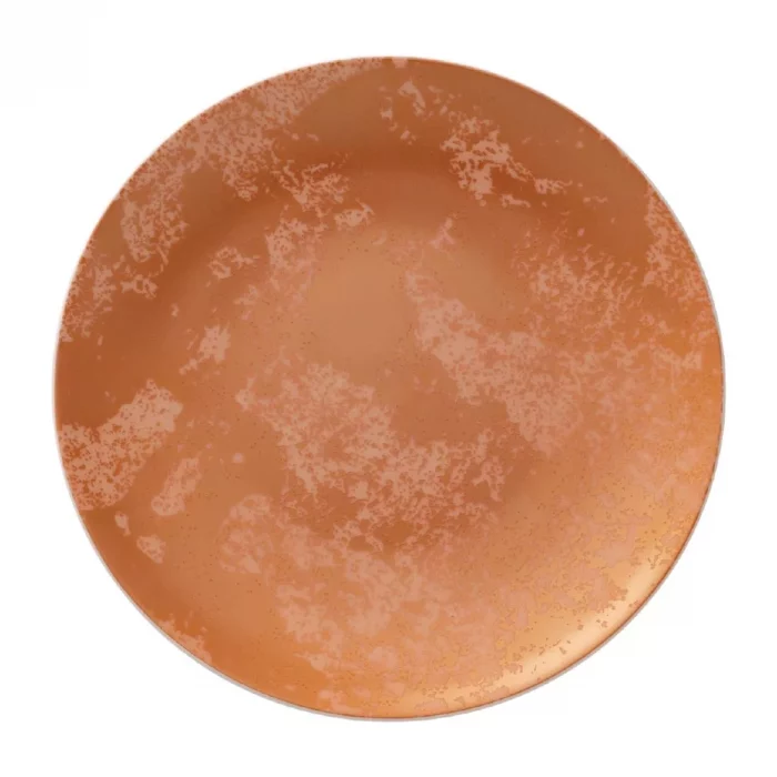 Royal Crown Derby Crushed Velvet Copper Coupe Plate 164mm (Pack of 6) - Image 1