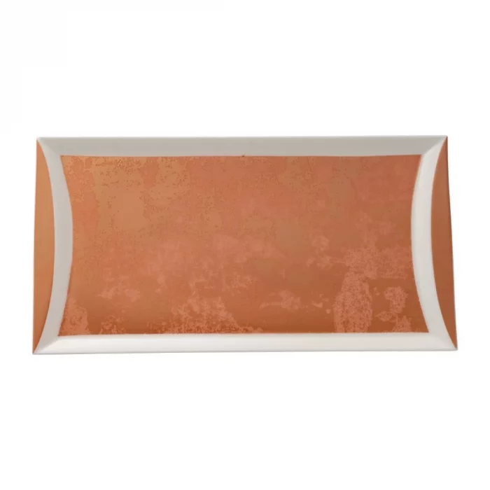 Royal Crown Derby Crushed Velvet Copper Rectangle Tray 320x160mm (Pack of 6) - Image 1