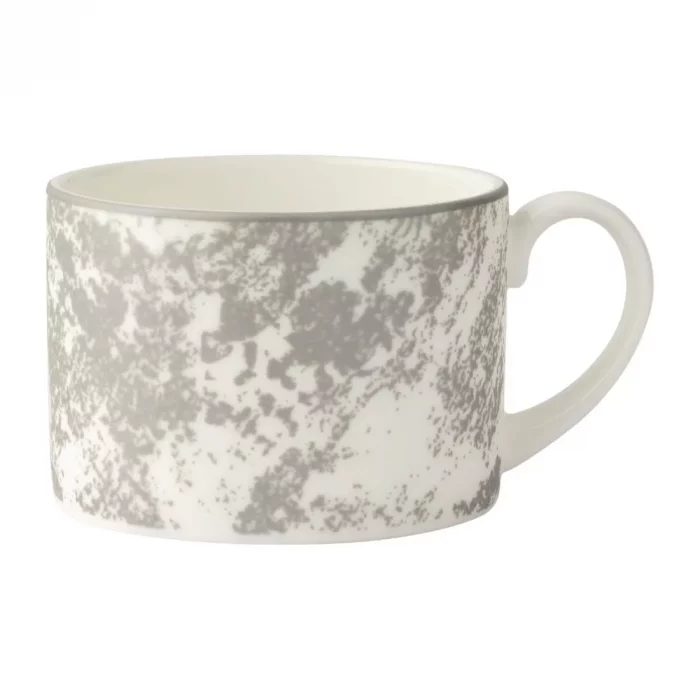 Royal Crown Derby Crushed Velvet Grey Charnwood Cup 220ml (Pack of 6) - Image 1