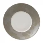 Royal Crown Derby Crushed Velvet Grey Charnwood Saucer (Pack of 6)