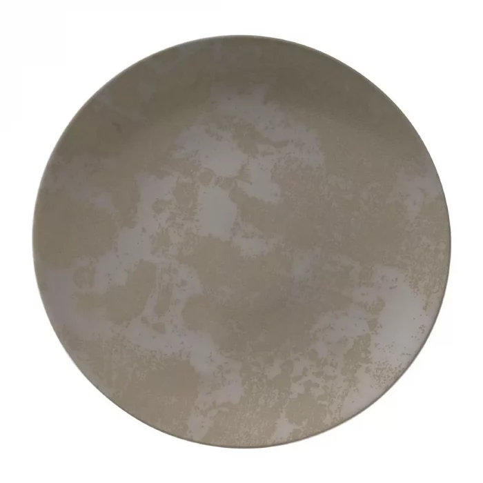 Royal Crown Derby Crushed Velvet Grey Coupe Plate 255mm (Pack of 6) - Image 1