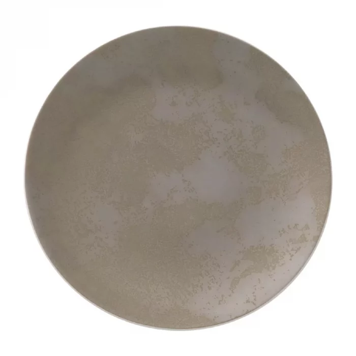 Royal Crown Derby Crushed Velvet Grey Coupe Plate 164mm (Pack of 6) - Image 1