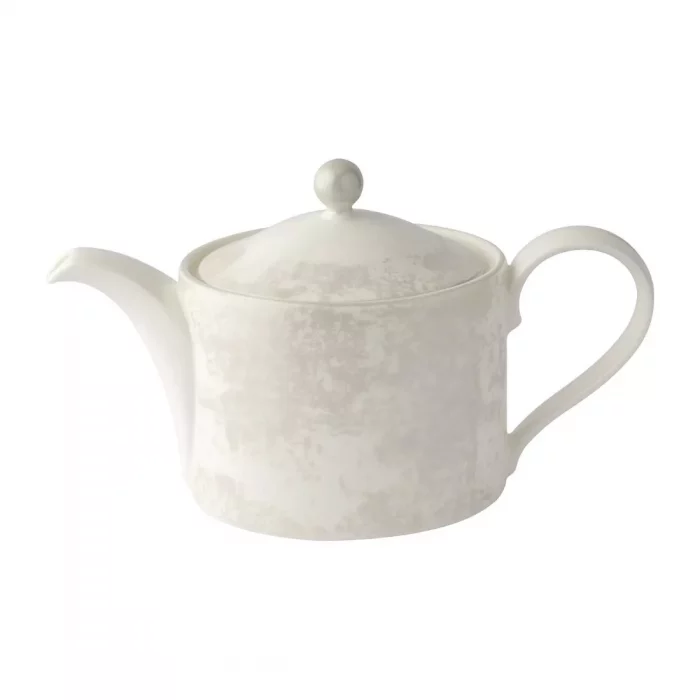 Royal Crown Derby Crushed Velvet Pearl Charnwood Teapot 500ml - Image 1