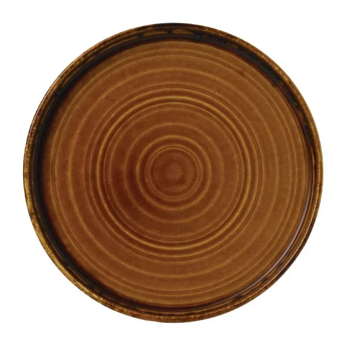 Dudson Harvest Brown Walled Plate 220mm (Pack of 6) - Image 1