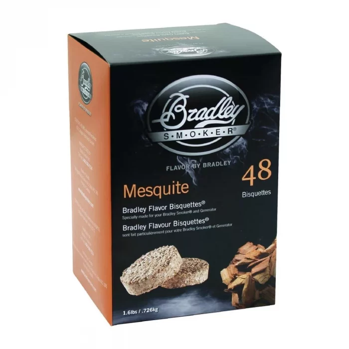 Bradley Food Smoker Mesquite Flavour Bisquette (Pack of 48) - Image 1