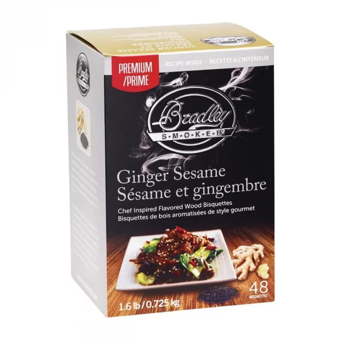 Bradley Food Smoker Ginger Sesame Premium Flavour (Pack of 48) - Image 1
