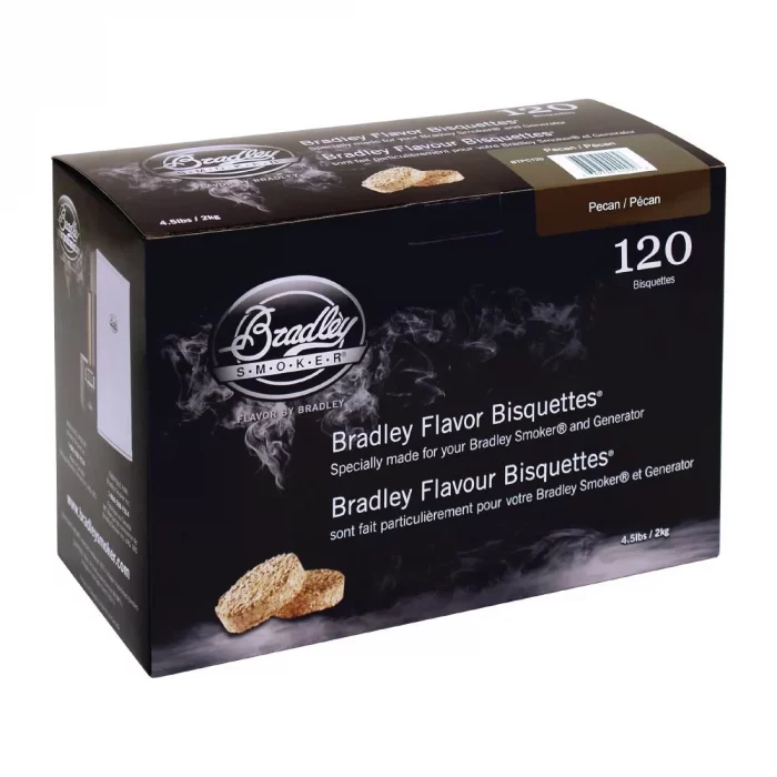 Bradley Food Smoker Pecan Flavour Bisquette (Pack of 120) - Image 1