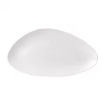 Isla White Chefs' Triangle Plate 13 3/4 x 7 3/8 " (Box 6)